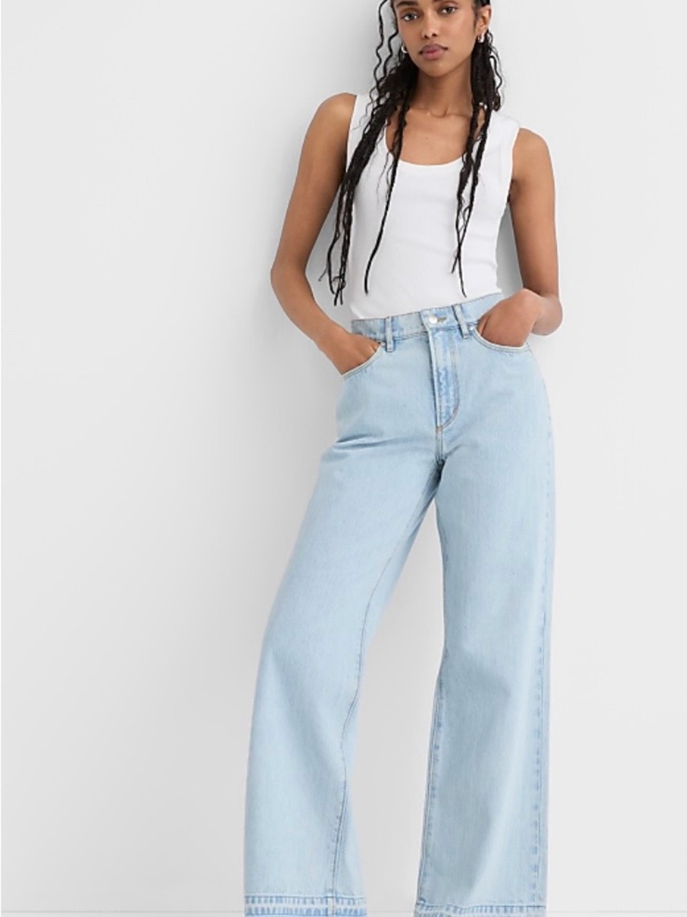 Rivete Light Wash Wide Leg Women’s Jeans